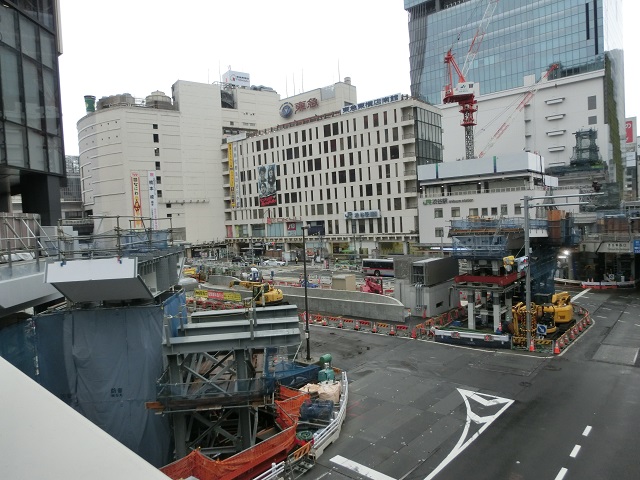 渋谷駅近辺の工事　１